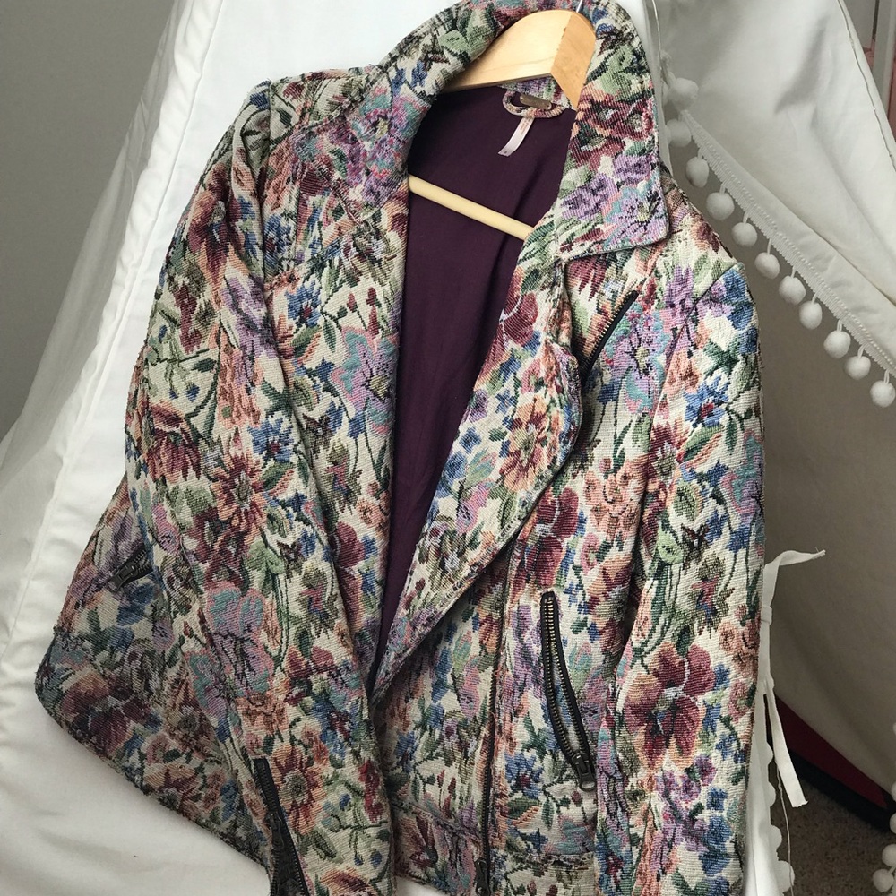 Free People Floral Jacket